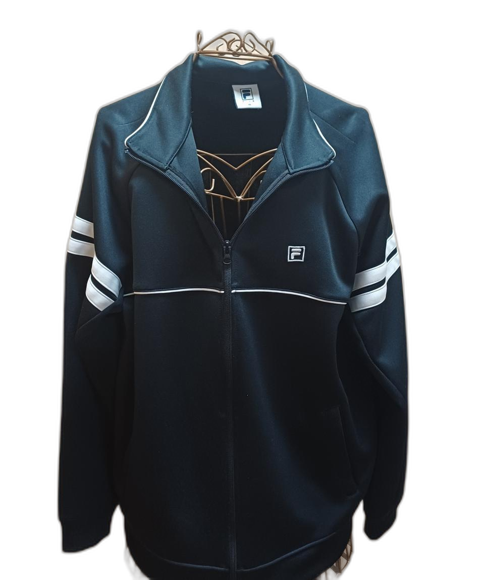 휠라(FILA) 클래식 배색 트랙탑 져지 자켓 (105 사이즈)