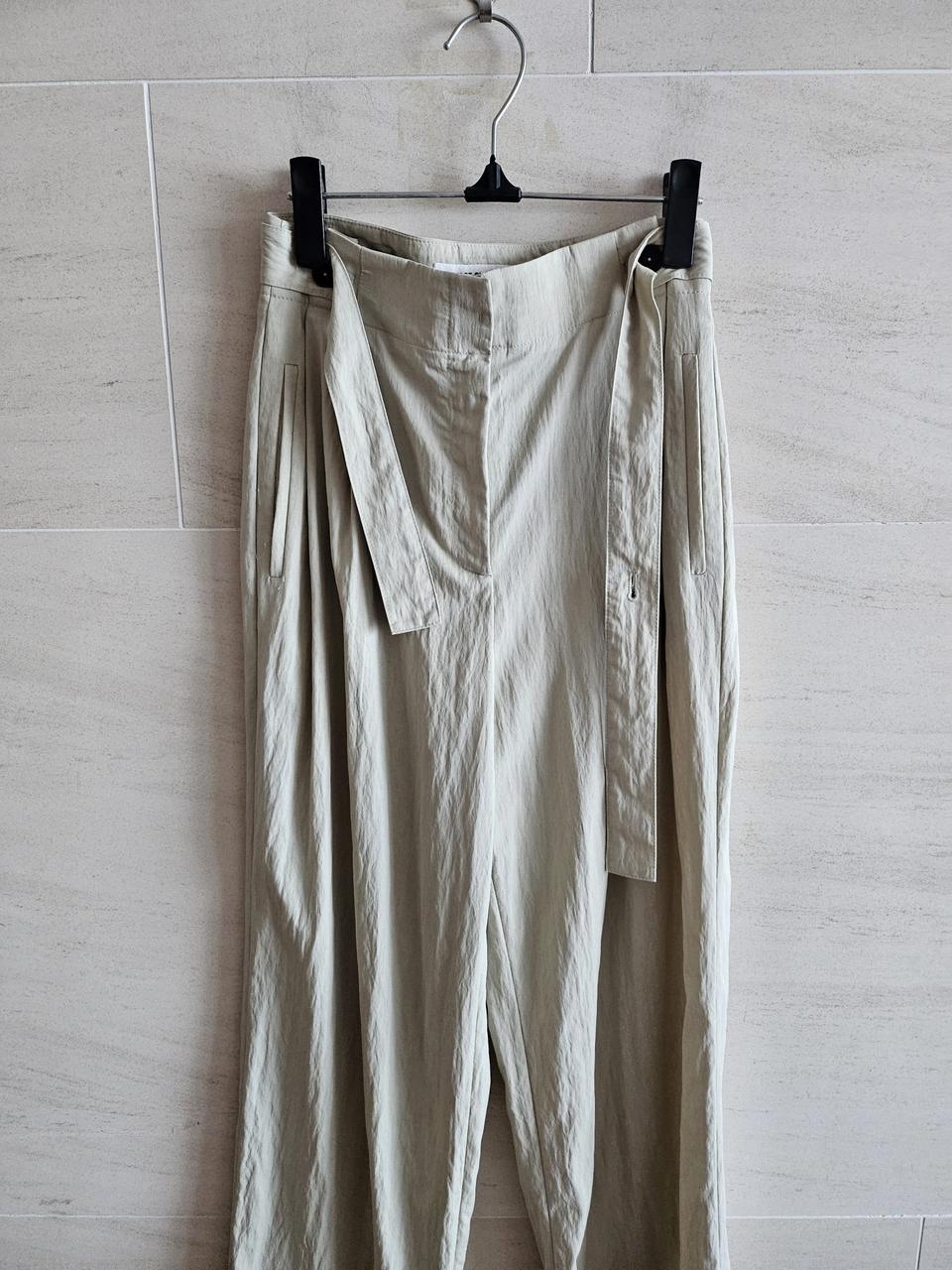 (정품) NICE CLAUP (21ss)크링클 와이드 팬츠