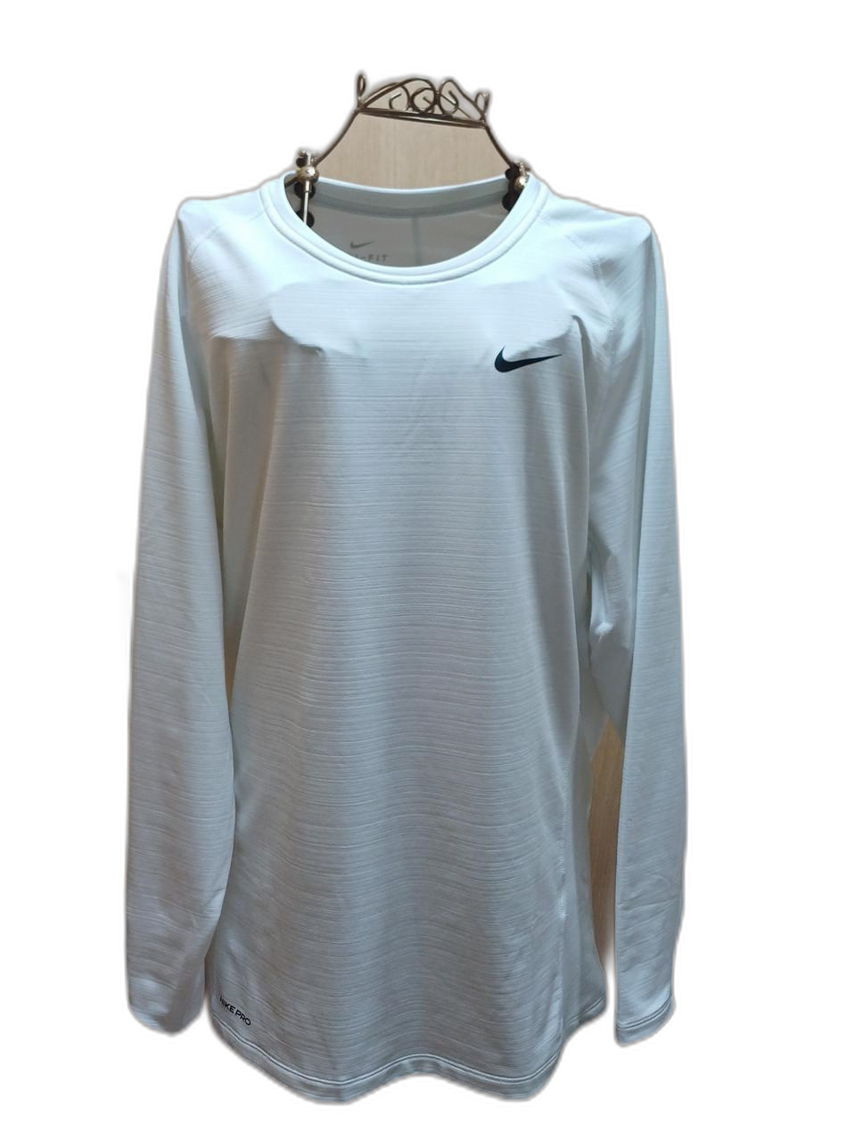 NIKE 나이키 프로 드라이핏 긴팔 티셔츠 - 화이트 (XL/슬림핏)