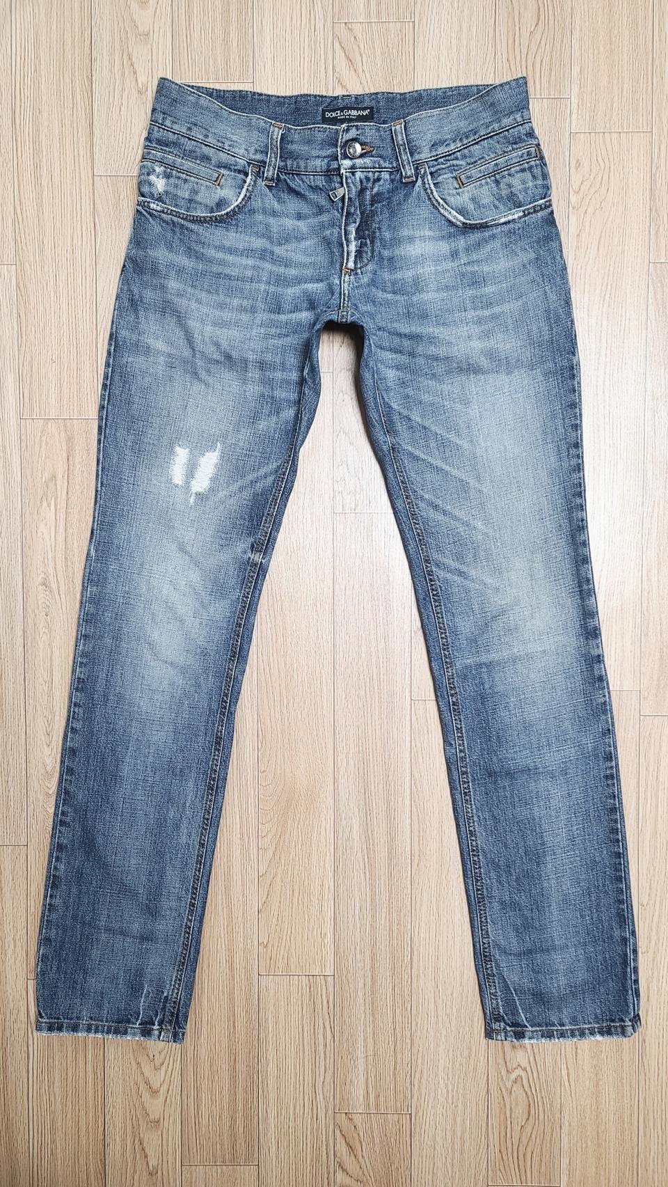 정품 돌체앤가바나 뉴플레이트 디스진 청바지 46 48
