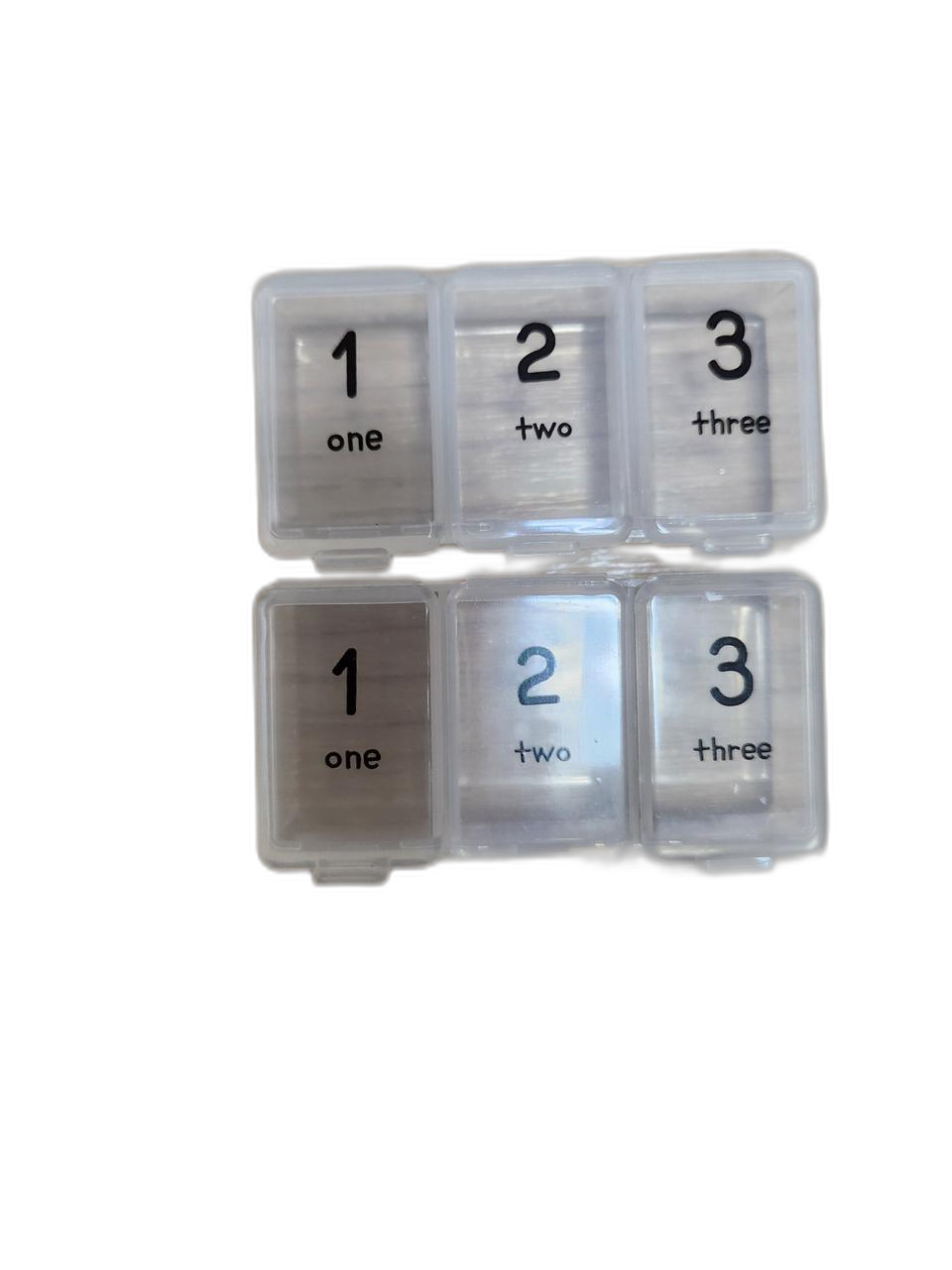 휴대용 숫자 투명 알약 정리함 2개