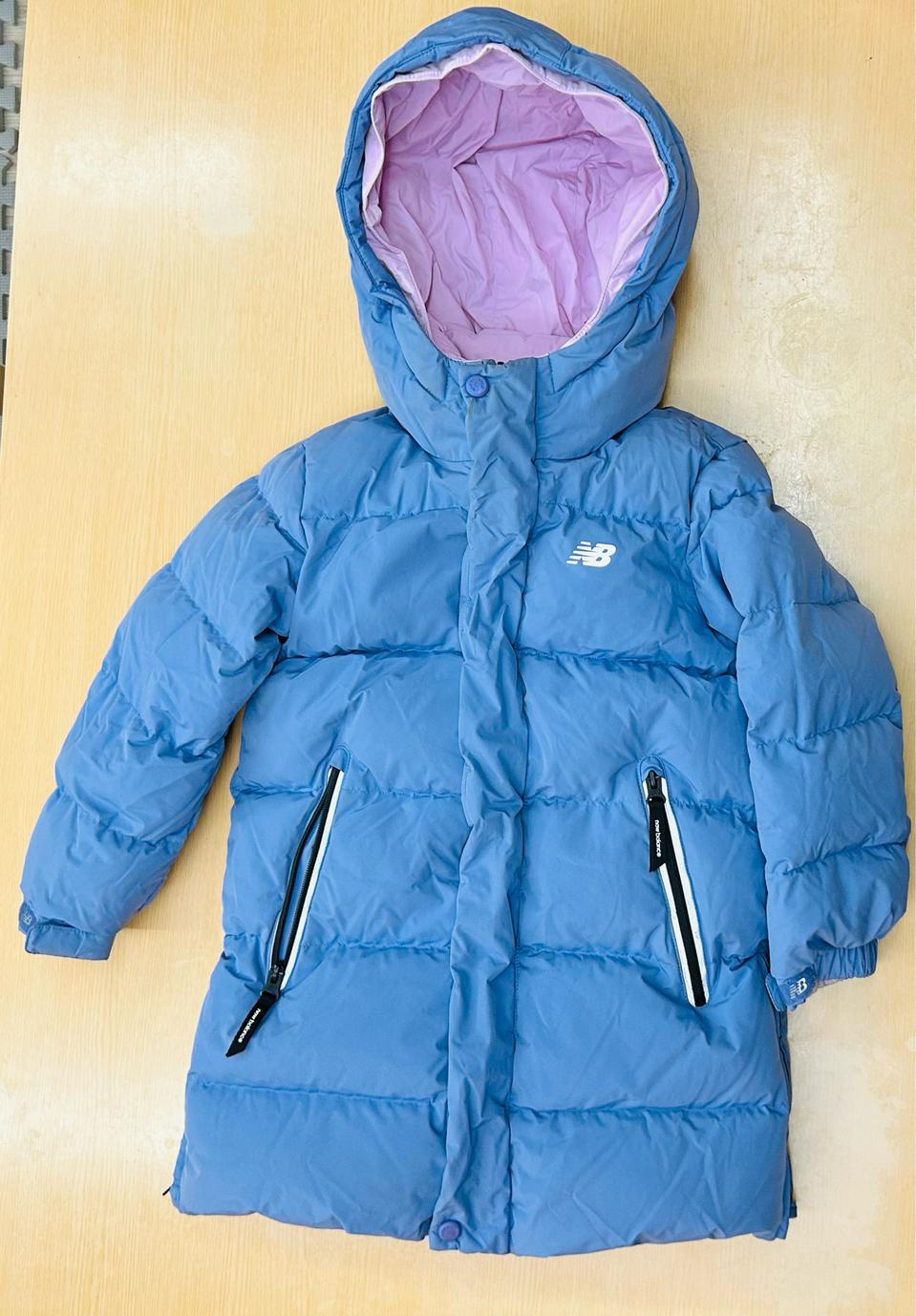 120사이즈 뉴발란스 구스 롱 패딩 양면 리버시블 정품