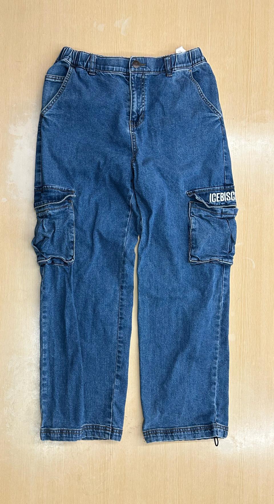165사이즈 아이스비스킷 카고 청바지 주니어 정품