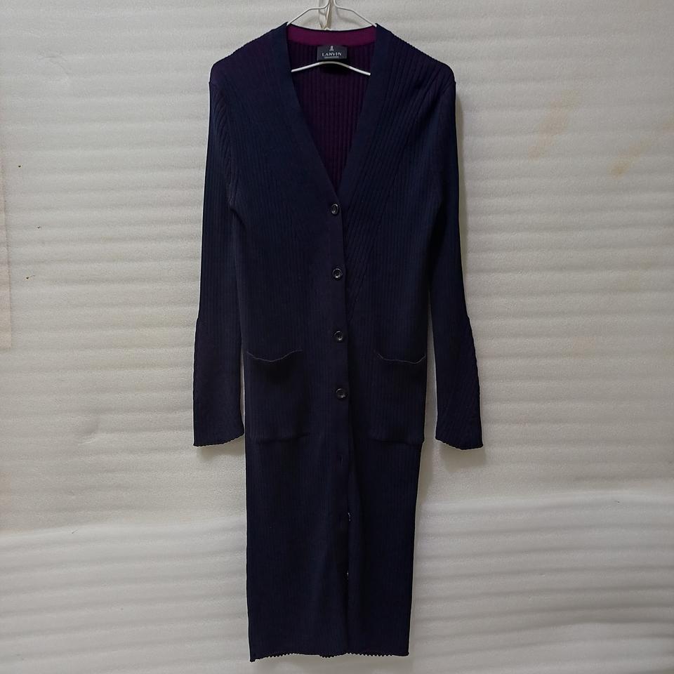 한섬 랑방 울 니트 얇은 골지 롱 가디건 여성 90 F 사랑봉봉