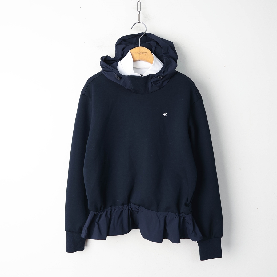 55/새상품 클리브랜드 러블리 밑단우븐플레어 후드 긴팔티