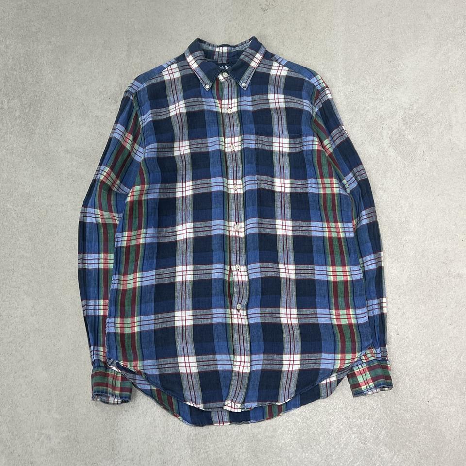 폴로 랄프로렌 린넨 체크셔츠 s09889