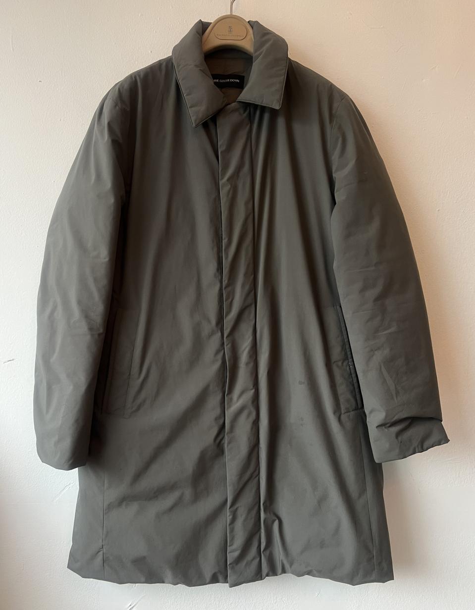 지오지아 남성 카키 맥코트 덕다운패딩코트