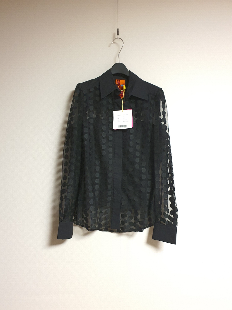 럭키슈에뜨 도트 패턴 블라우스  36사이즈 새상품 정품