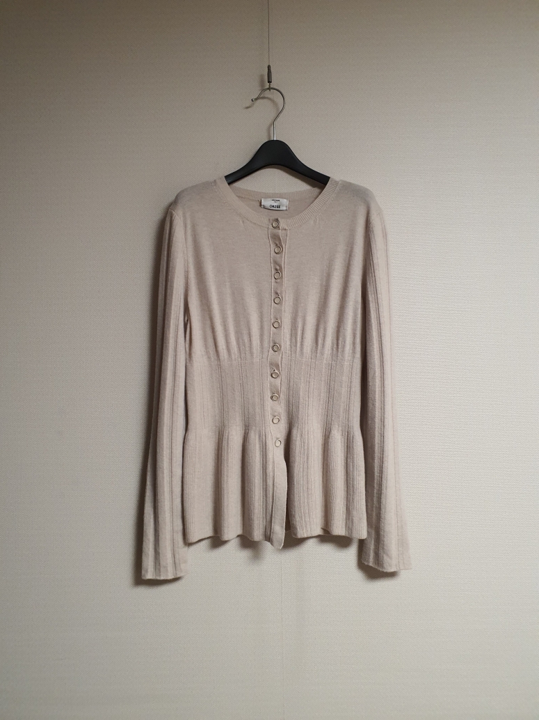 오브제 obzee 버튼업 니트 90 사이즈 정품 