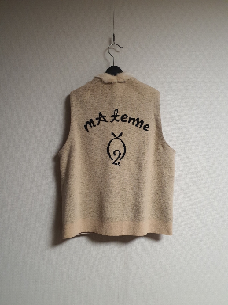 오즈세컨 밍크 디테일 경량 다운 패딩 베스트 66 사이즈  정품 