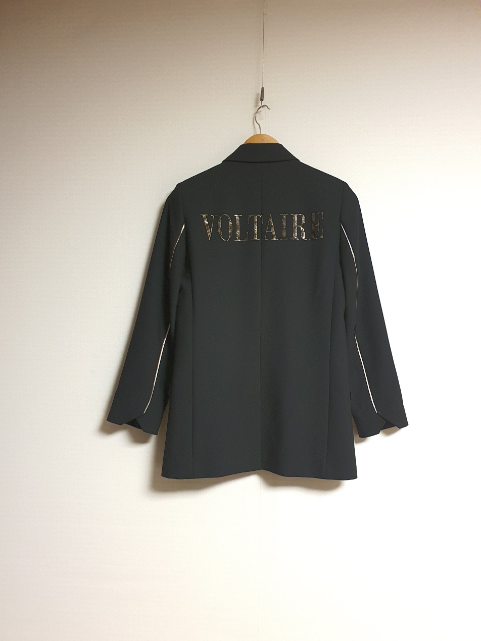 쟈딕앤볼테르 비즈 레터링 자켓 34 사이즈 정품 