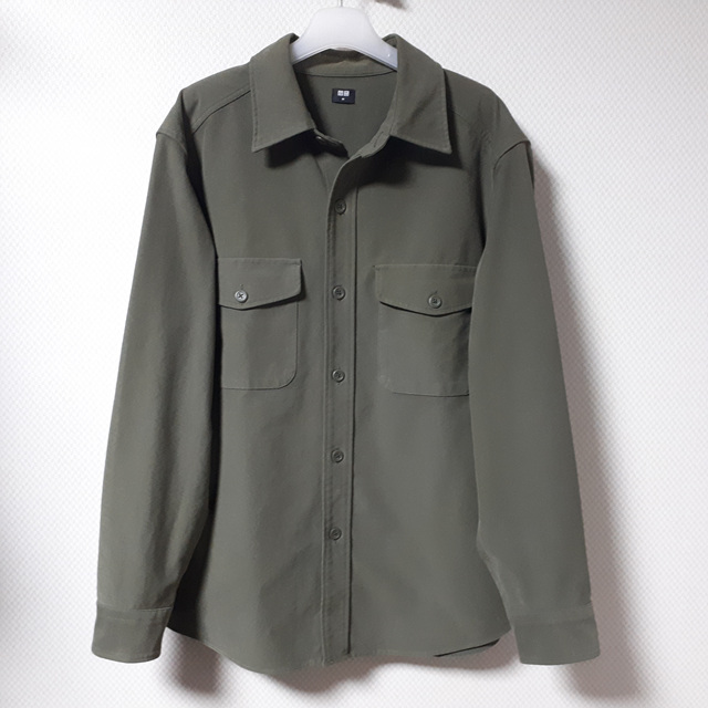 M/유니크로 올리브 저지 오버셔츠/1536