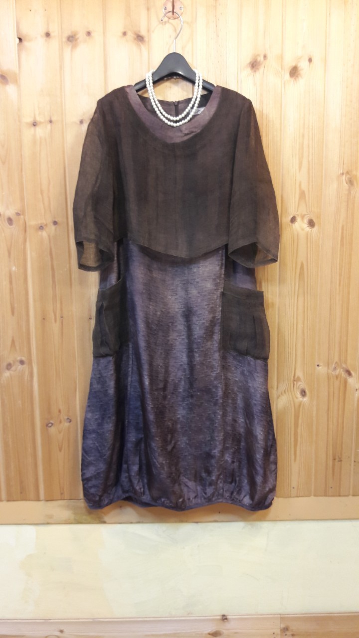 *DoDo 아방가드르한 모시 콜라보 인견 롱 원피스 (새상품)*