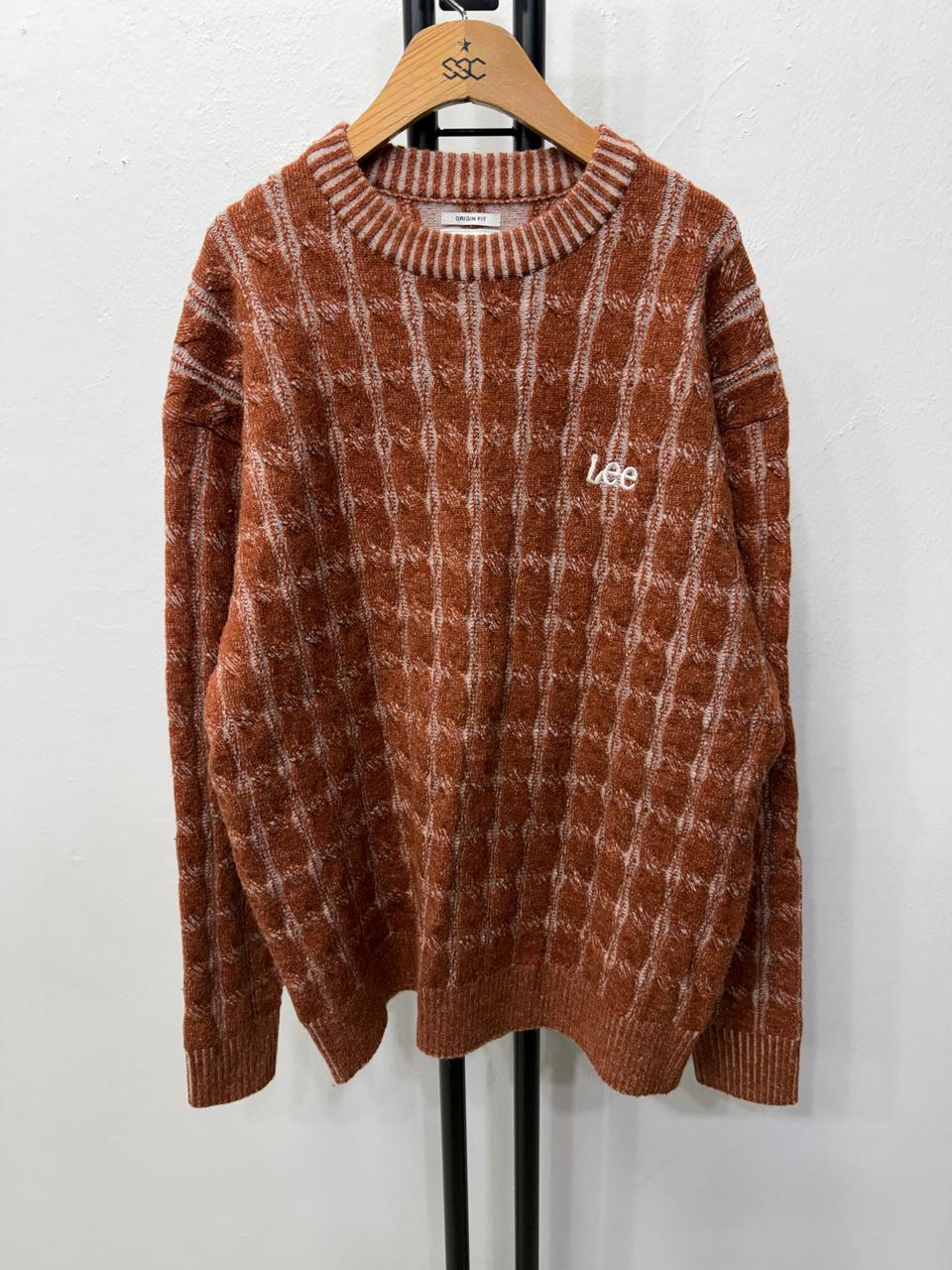 정품) Lee 리 남성 루즈핏 니트 스웨터 M