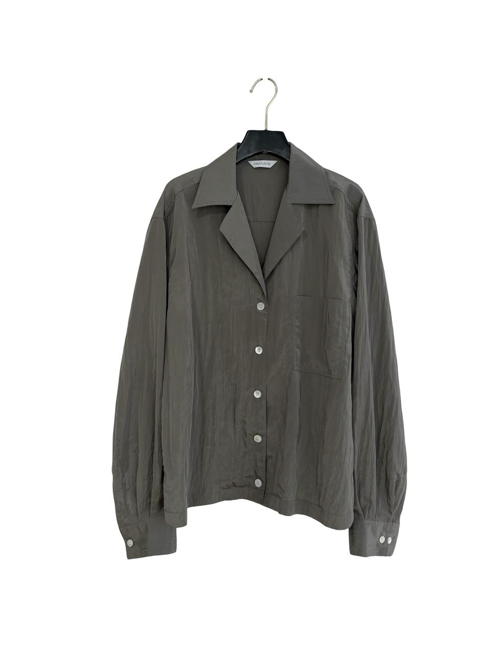 투웨이 실키 광택 블라우스-고퀄