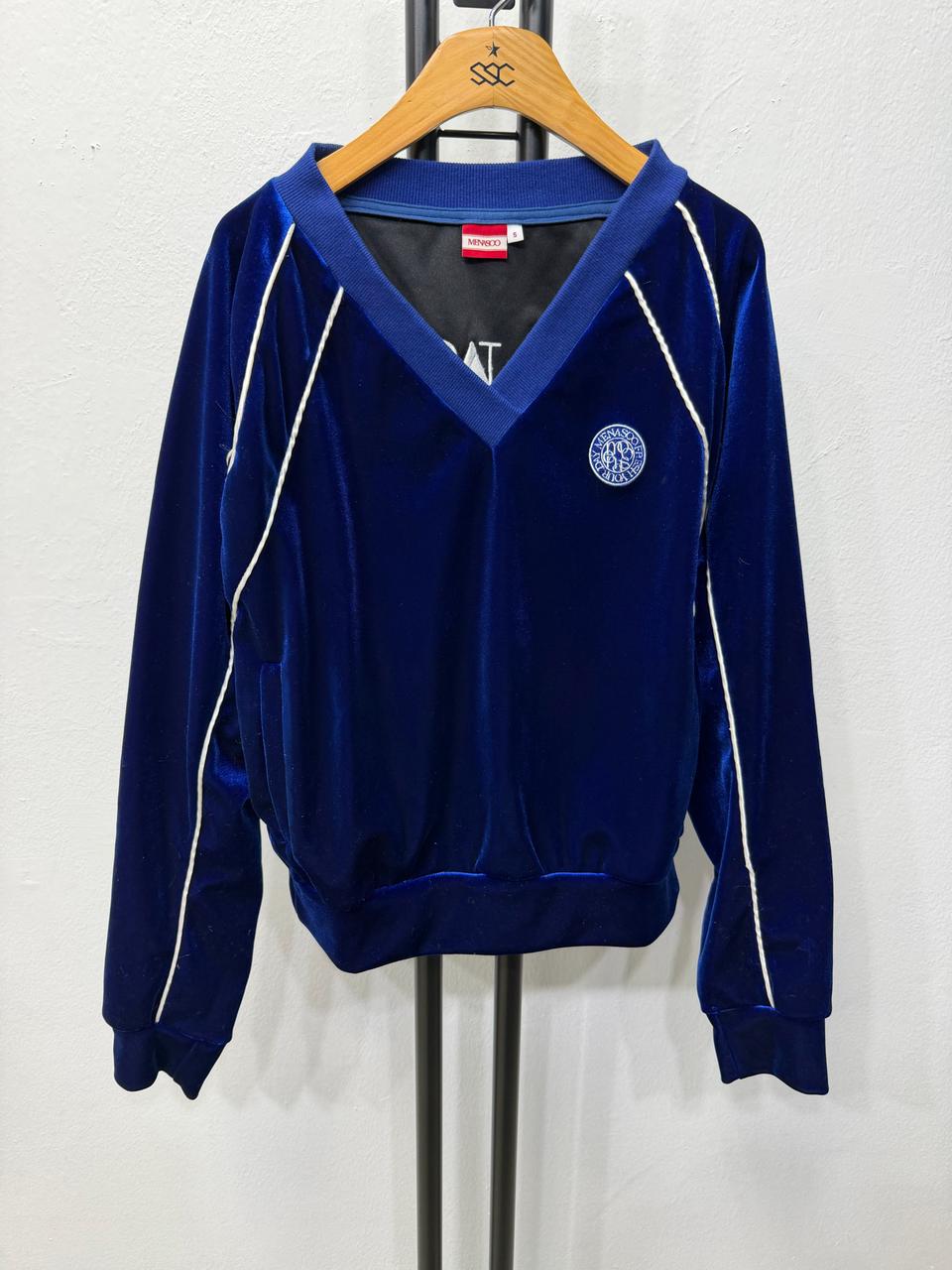 정품) MENASOO 미나수 여성 벨벳 맨투맨 S