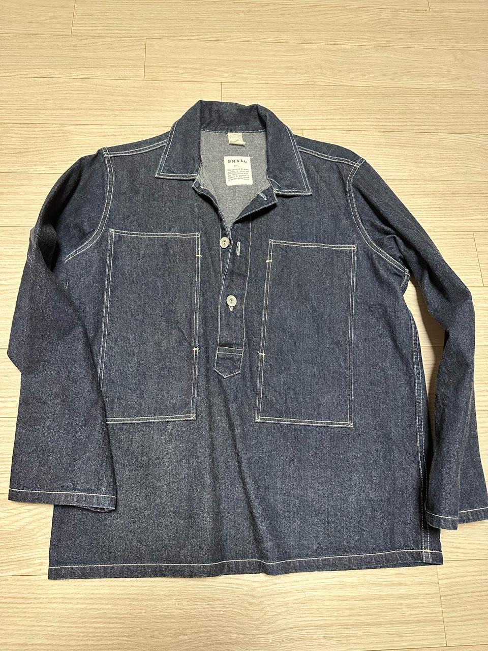 (S) 리얼맥코이 데님 풀오버