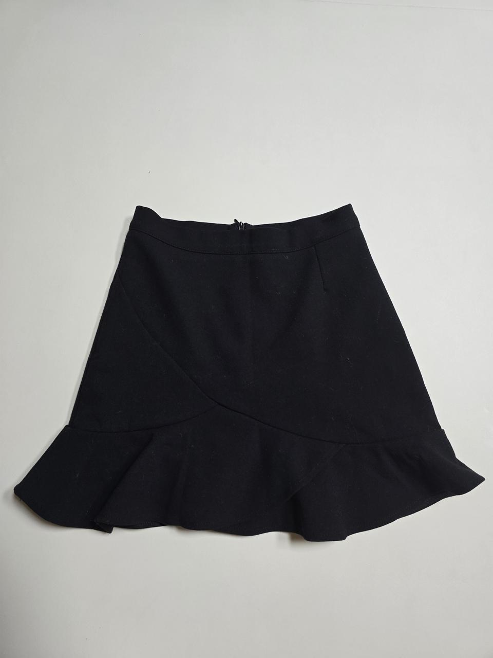 블랙 속바지 일체형 플레어 미니스커트S