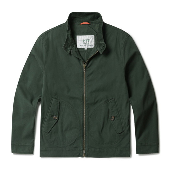 헨리코튼 가먼트다잉 코튼 해링톤 점퍼 새제품