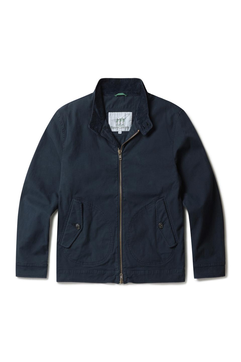 헨리코튼 가먼트다잉 코튼 해링톤 점퍼 새제품