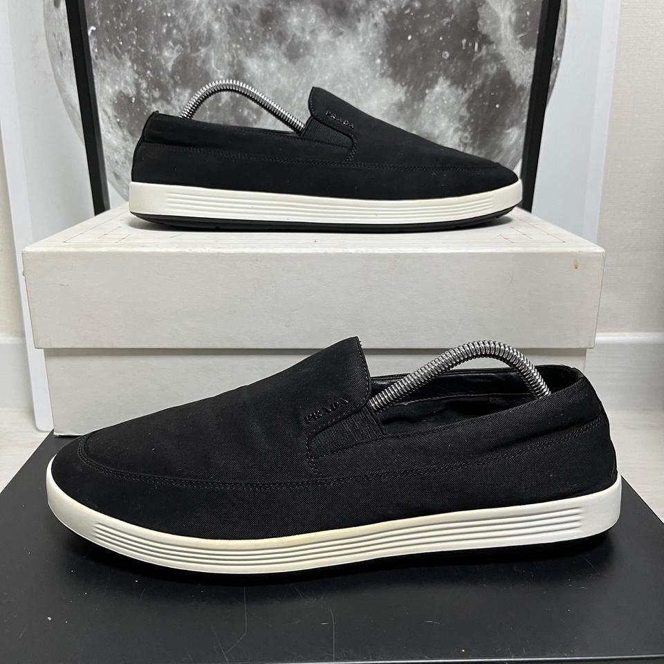 정품 9) 프라다 패브릭 로고 슬립온 스니커즈 275~280