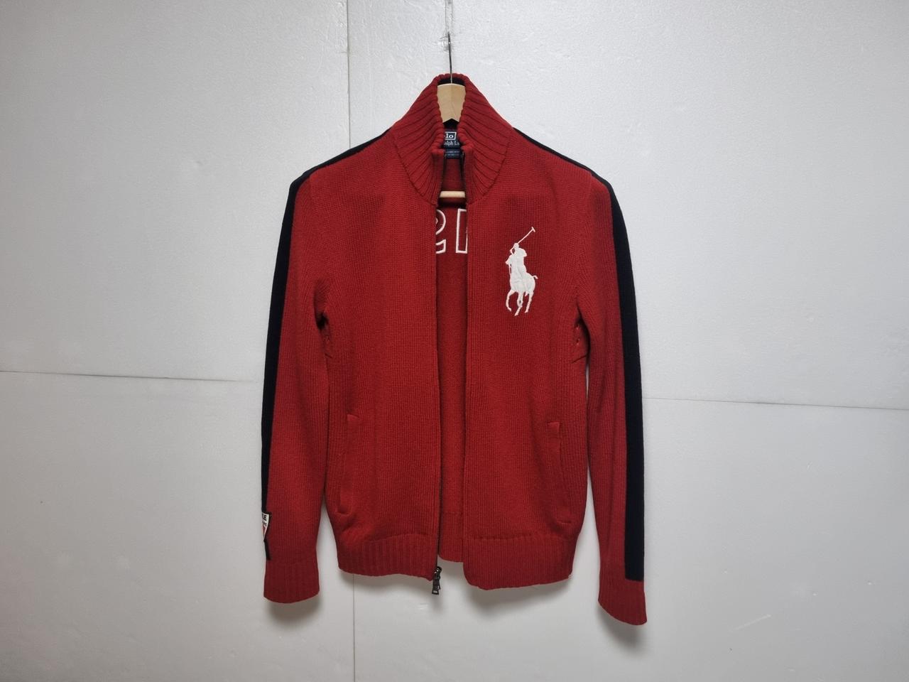 남성 POLO 폴로 랄프로렌 빅포니 스위스 램스 울 WOOL 니트 집업