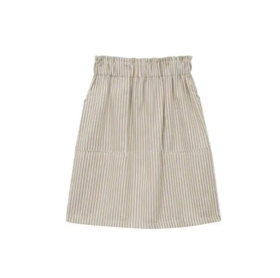 스트라이프 밴딩 스커트