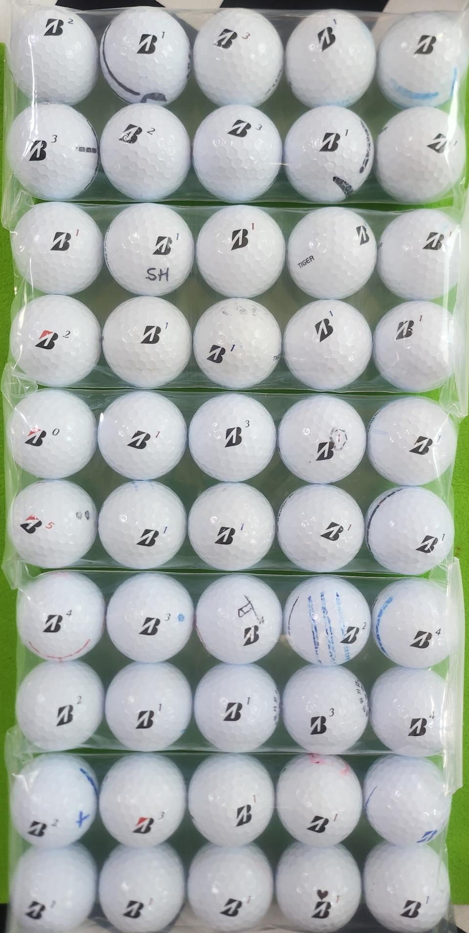 브릿지스톤 골프공 50개-로스트볼