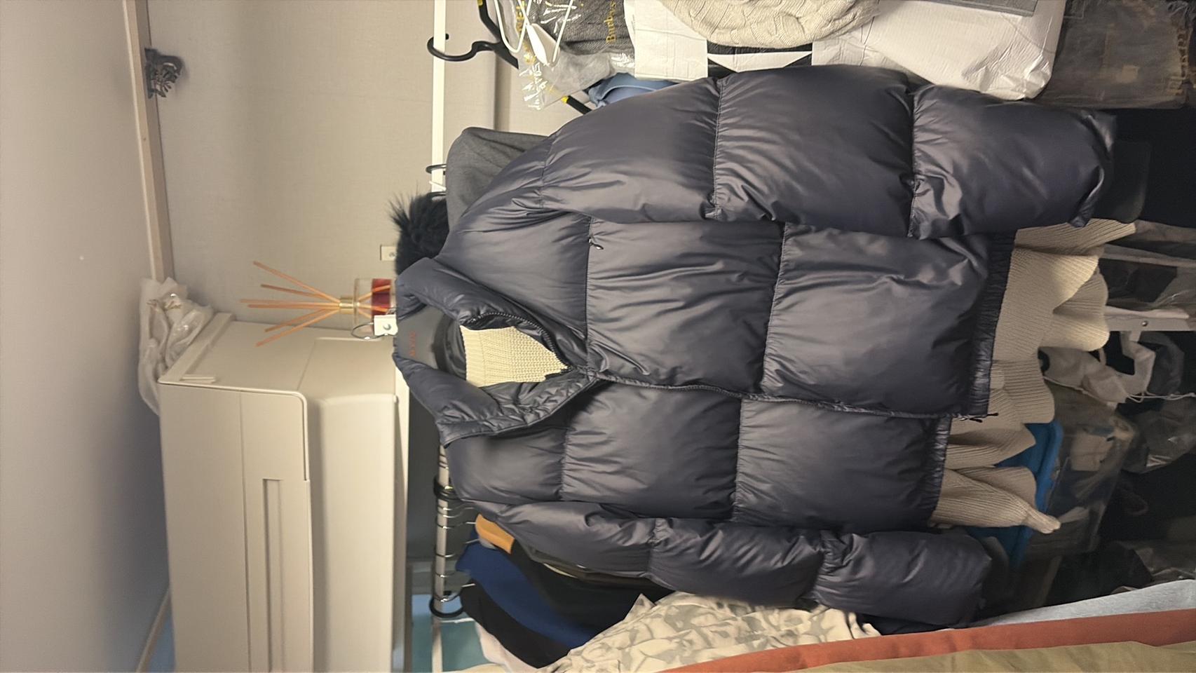 쿠어 다운 점퍼 블랙 덕다운 XL