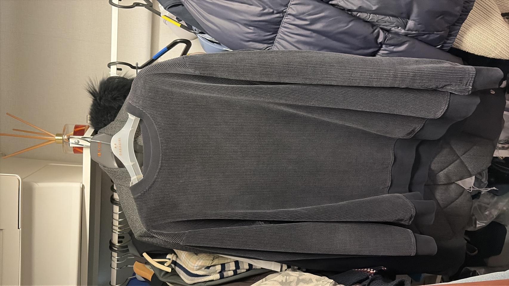 코스 Cos 코듀로이 스웻셔츠 블랙 L