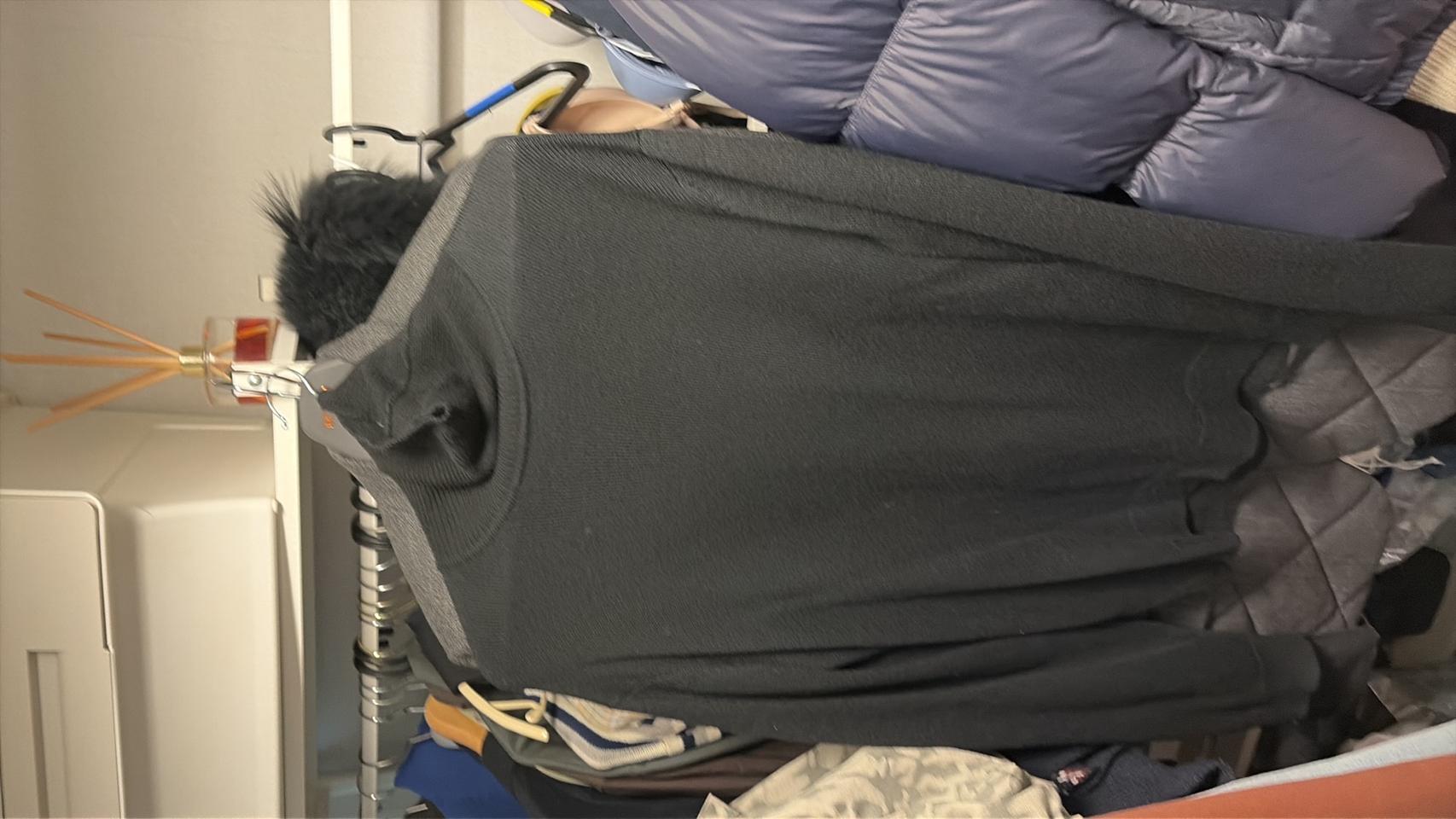 유니클로 메리노 터틀넥스웨터 블랙 XL