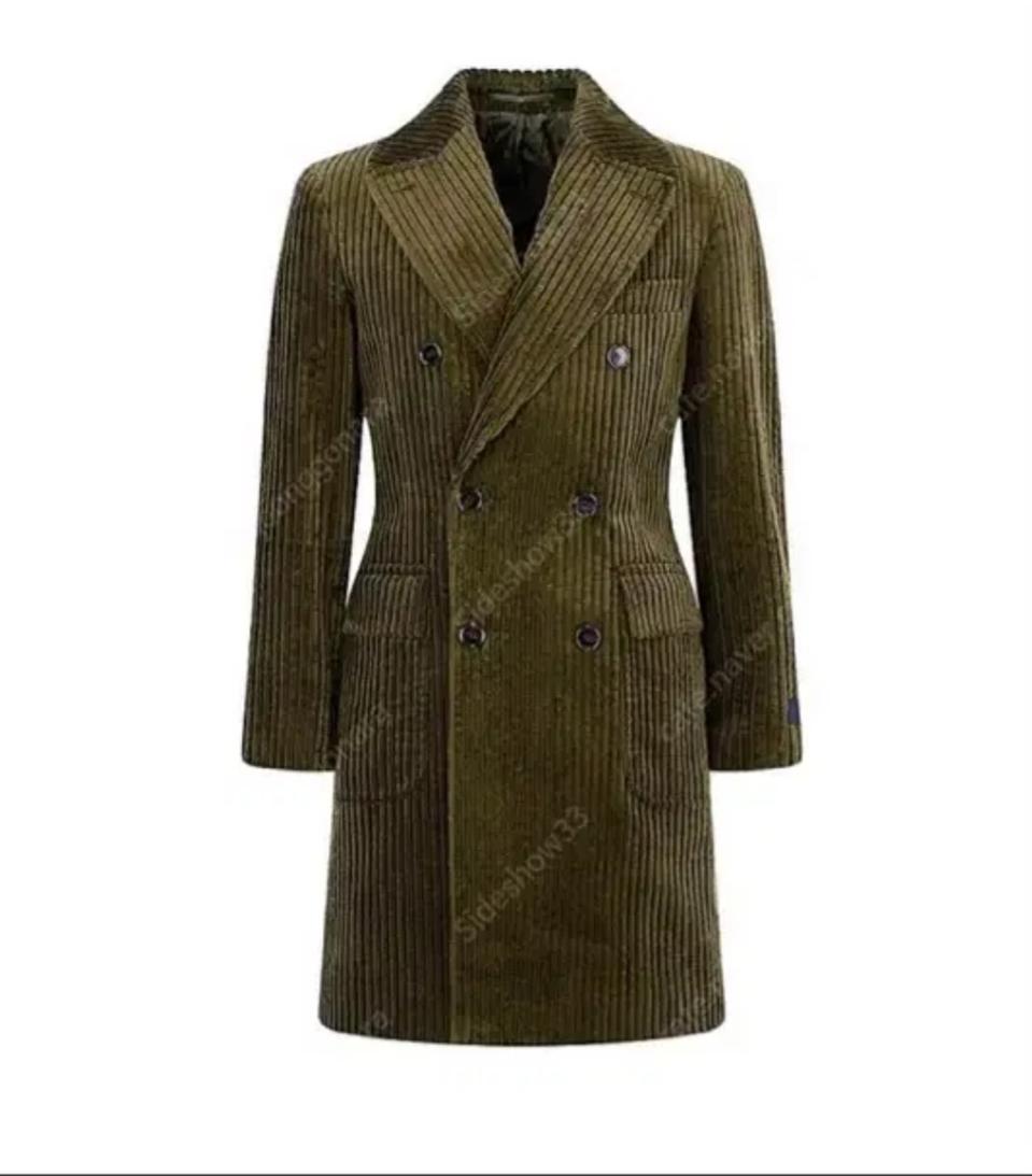 맨온더분 코듀로이 코트