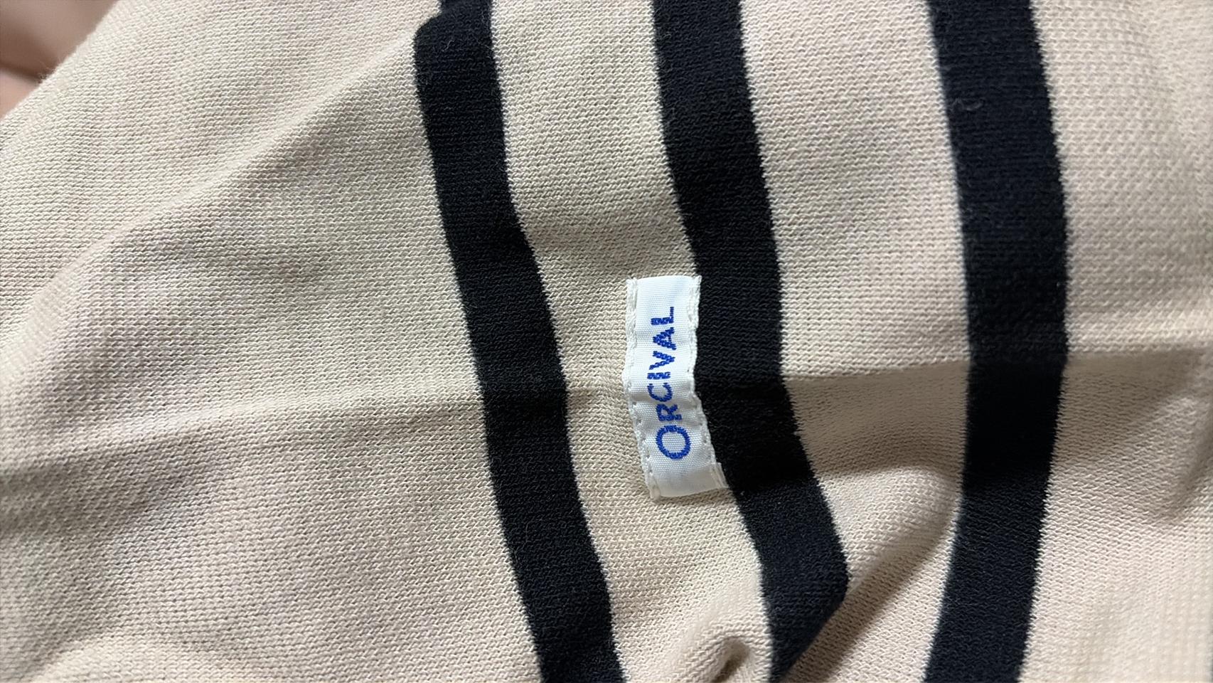 ORCIVAL 오르치발 스트라이프 니트 롱슬리브 5사이즈