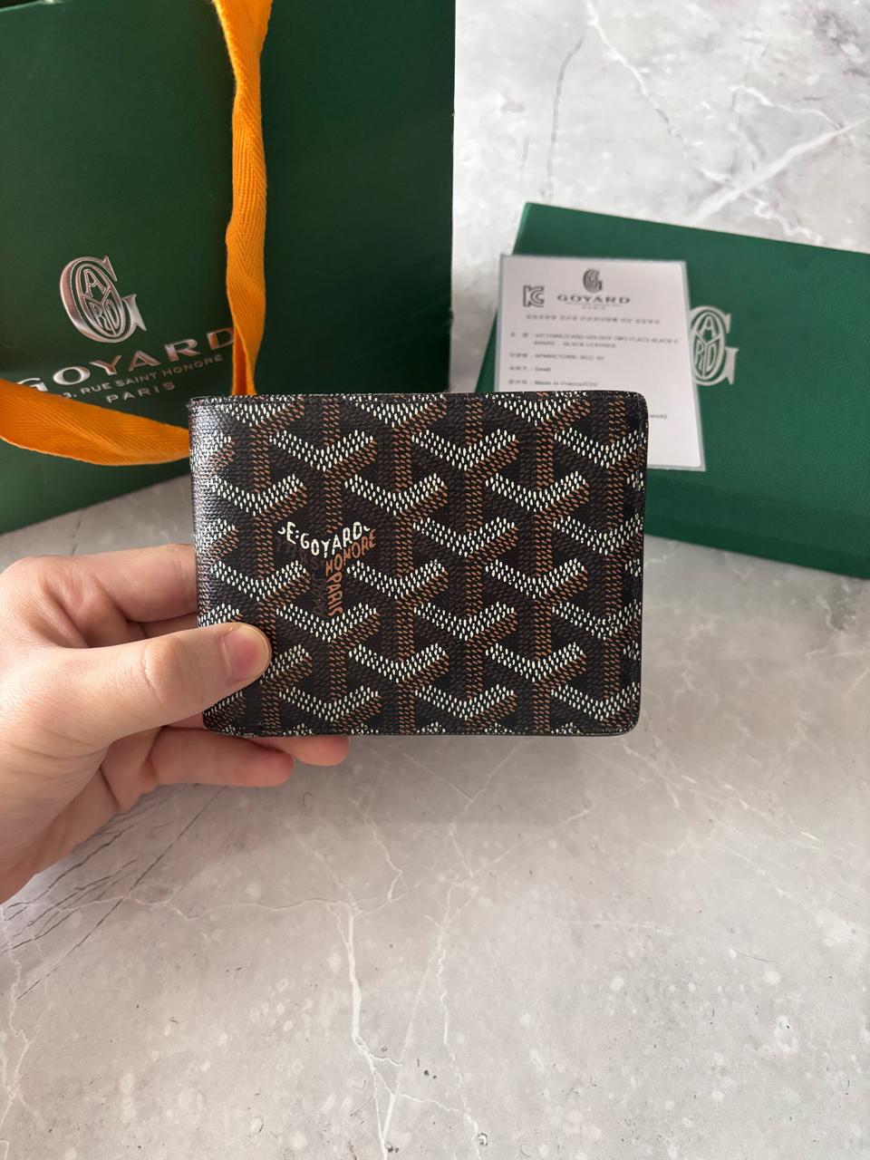 (정품) 고야드 빅투와르 반지갑 블랙