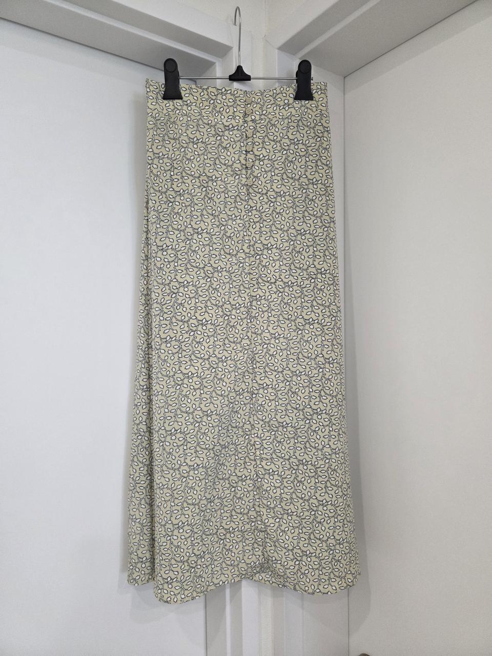 진아이보리 쉬폰 롱스커트