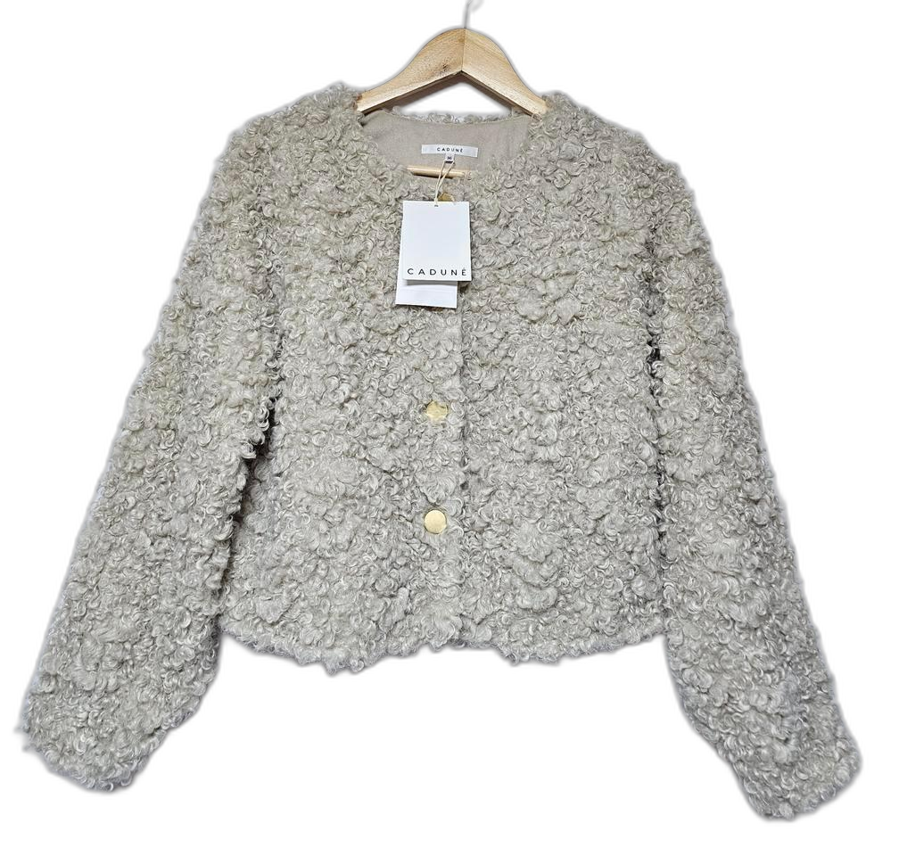 새상품 CADUNE 카듀네 부클 자켓 36