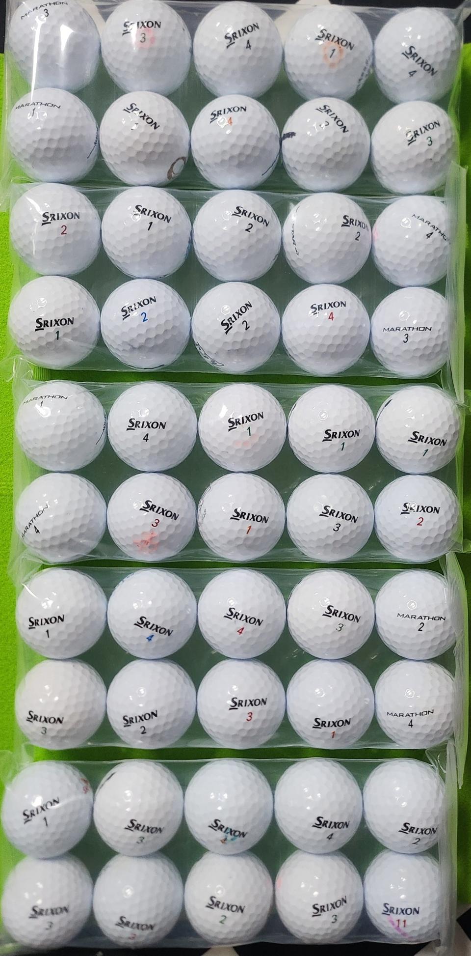 스릭슨 골프공 50개-로스트볼