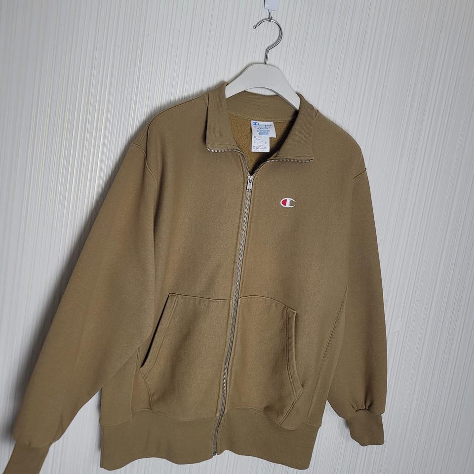 XL 챔피온 리버스위브 스웻 집업 카멜
