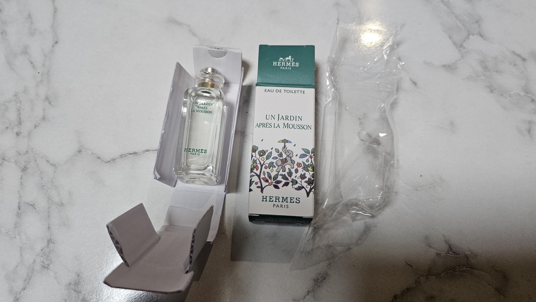 에르메스 운 자르뎅 아프레 라무쏭 오드 뚜알렛 7.5ml 여성향수 새상품