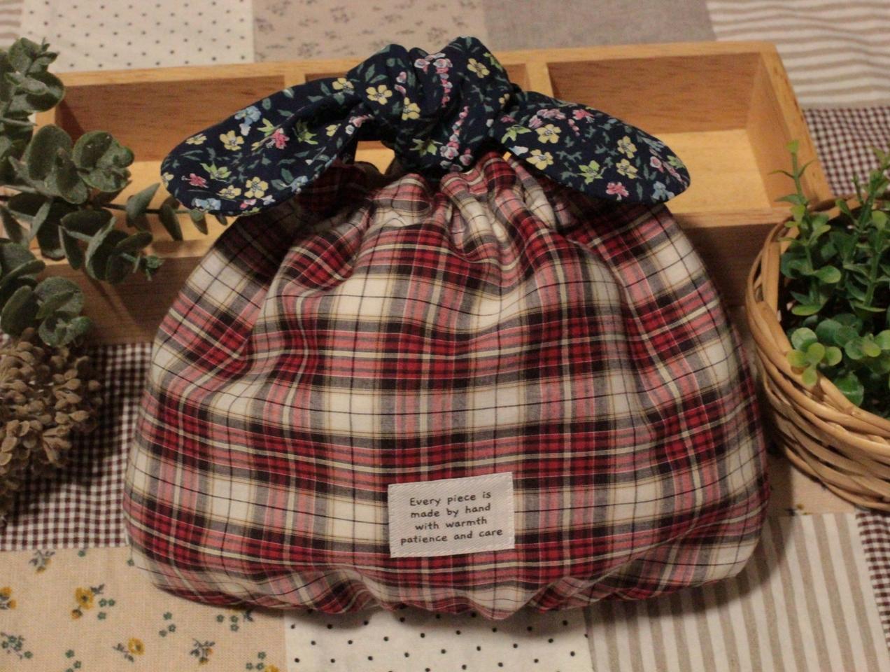 핸드메이드 리본 밴딩 셔링 파우치