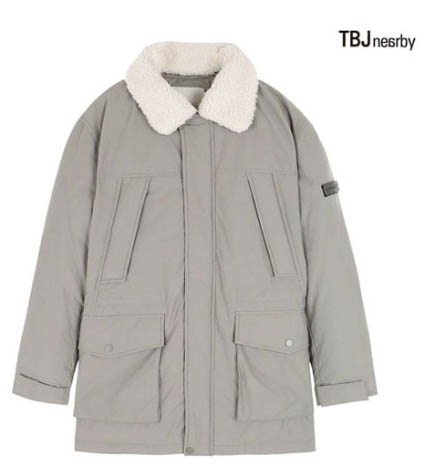 TBJ 사파리 덕다운 패딩 점퍼 카키 그레이 XL