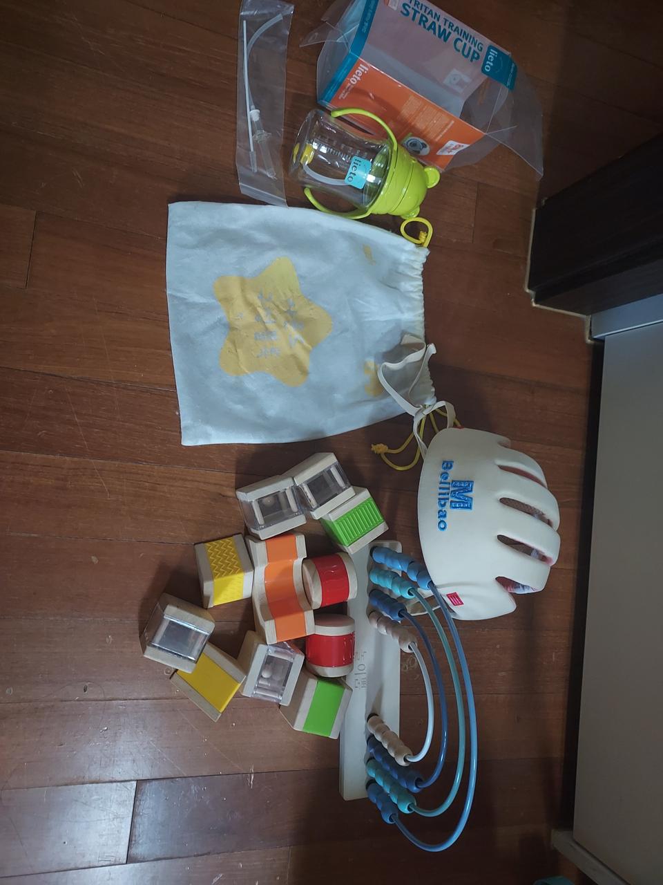 원목사운드블럭,빨대컵등등 전부2만원
