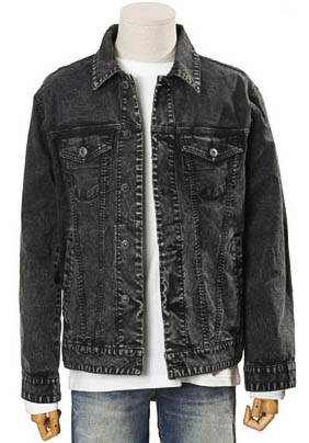 버커루 가먼트다잉 워싱 트러커 자켓 차콜 XL