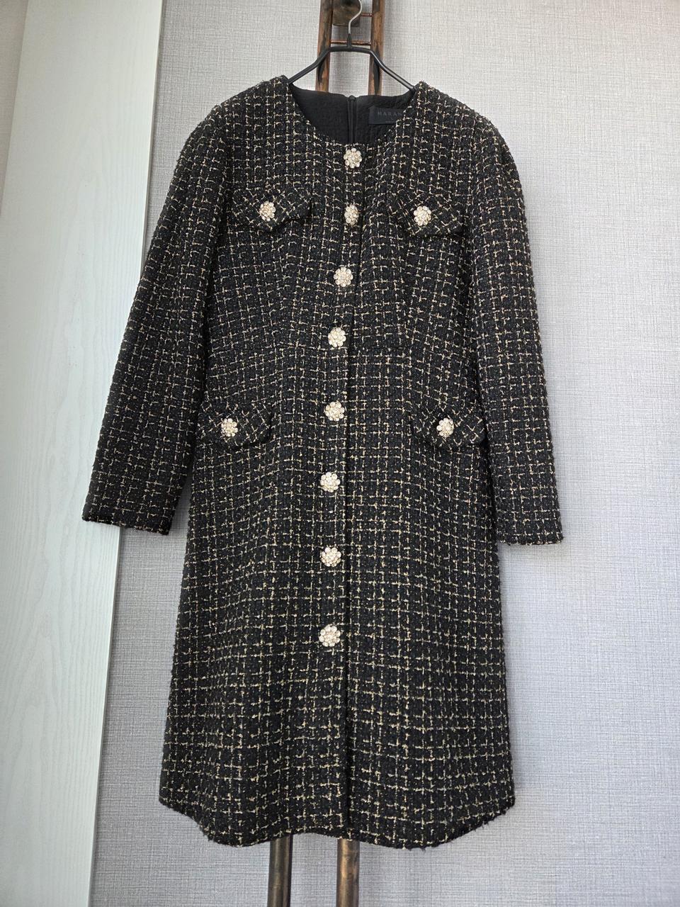 금펄 트위드 원피스