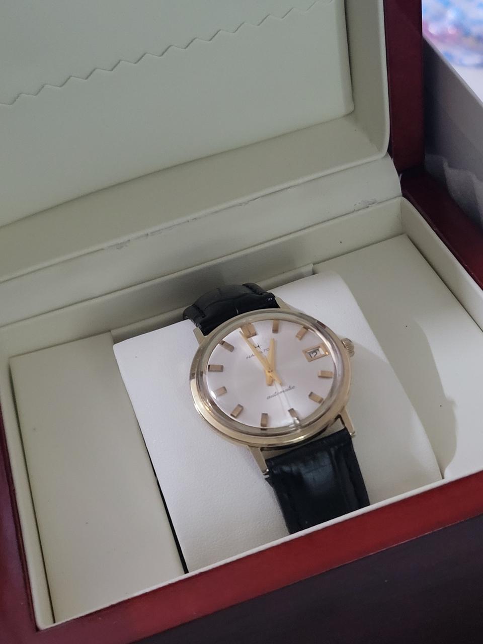 해밀턴 빈티지  14k통금 오토매틱