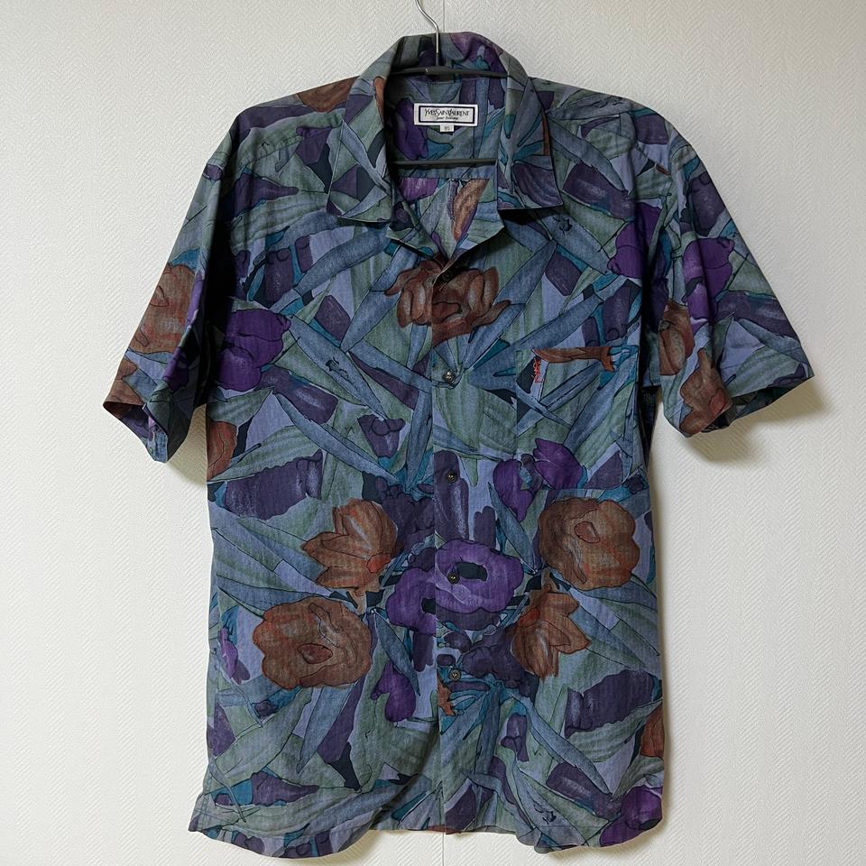 입생로랑 빈티지 반팔 셔츠 m