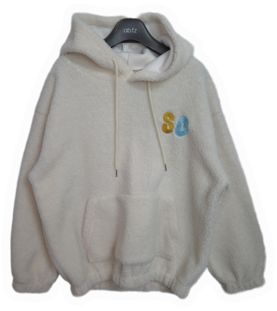 여 XL 뽀글이 후드 집업 