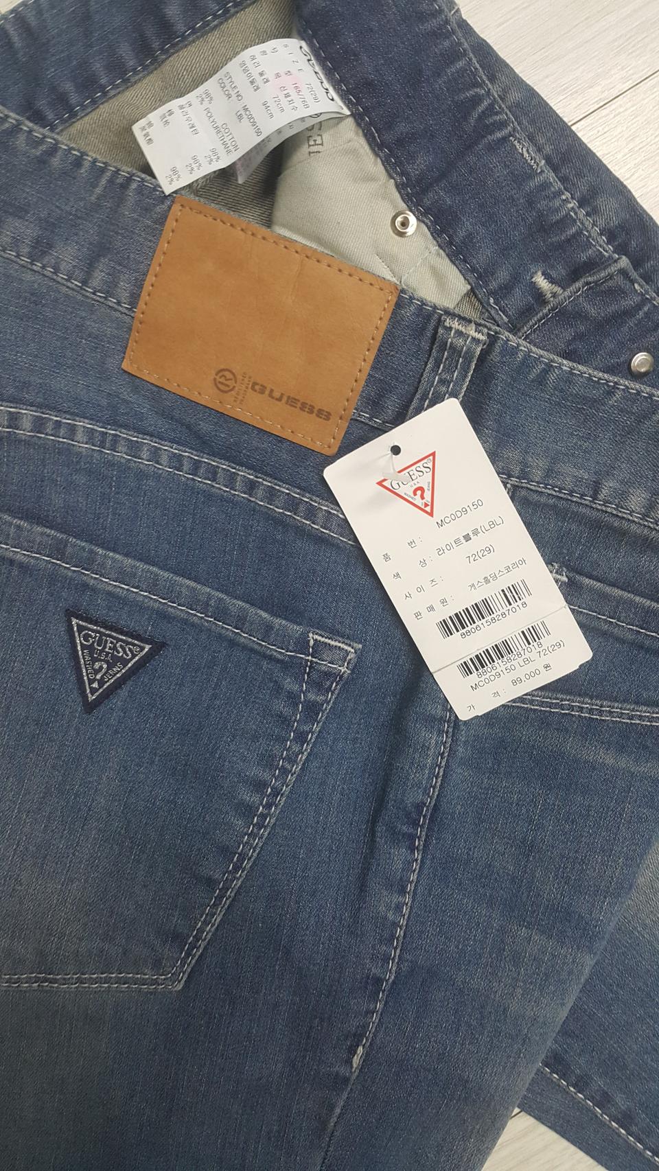 [정품] 게스(사방스판) 새청바지 30~31"실측(No.964)