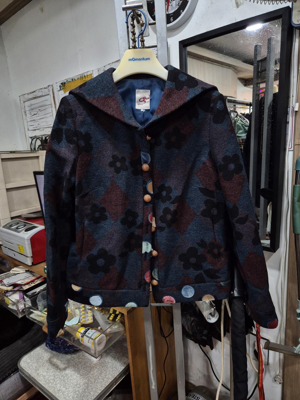 모 레이온 꽃무늬 자켓 55 66  무료배송