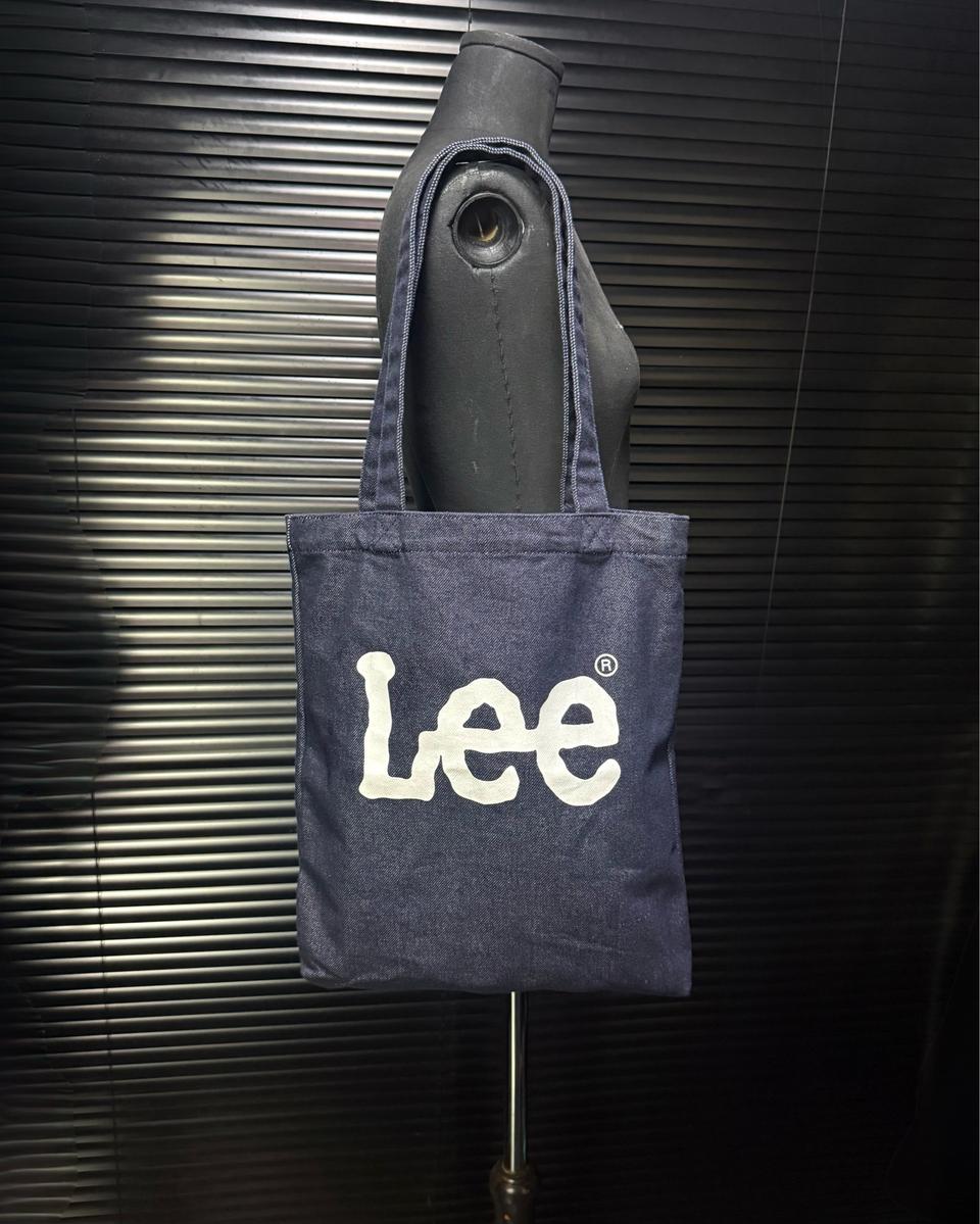 Lee 리 진청 생지 데님 에코백 숄더백 토드백 노트북 가방 워크 빅로고